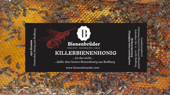 Killerbiene (250g Honig im Glas)