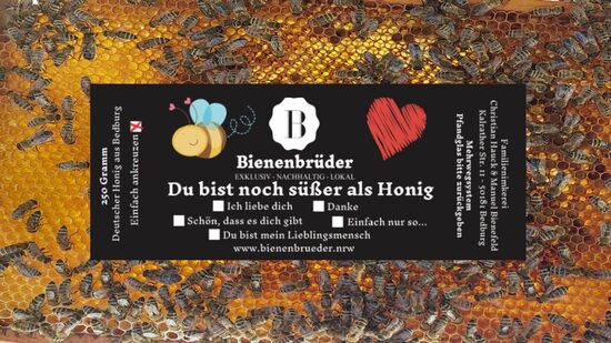 Süßer als Honig (250g Honig im Glas)